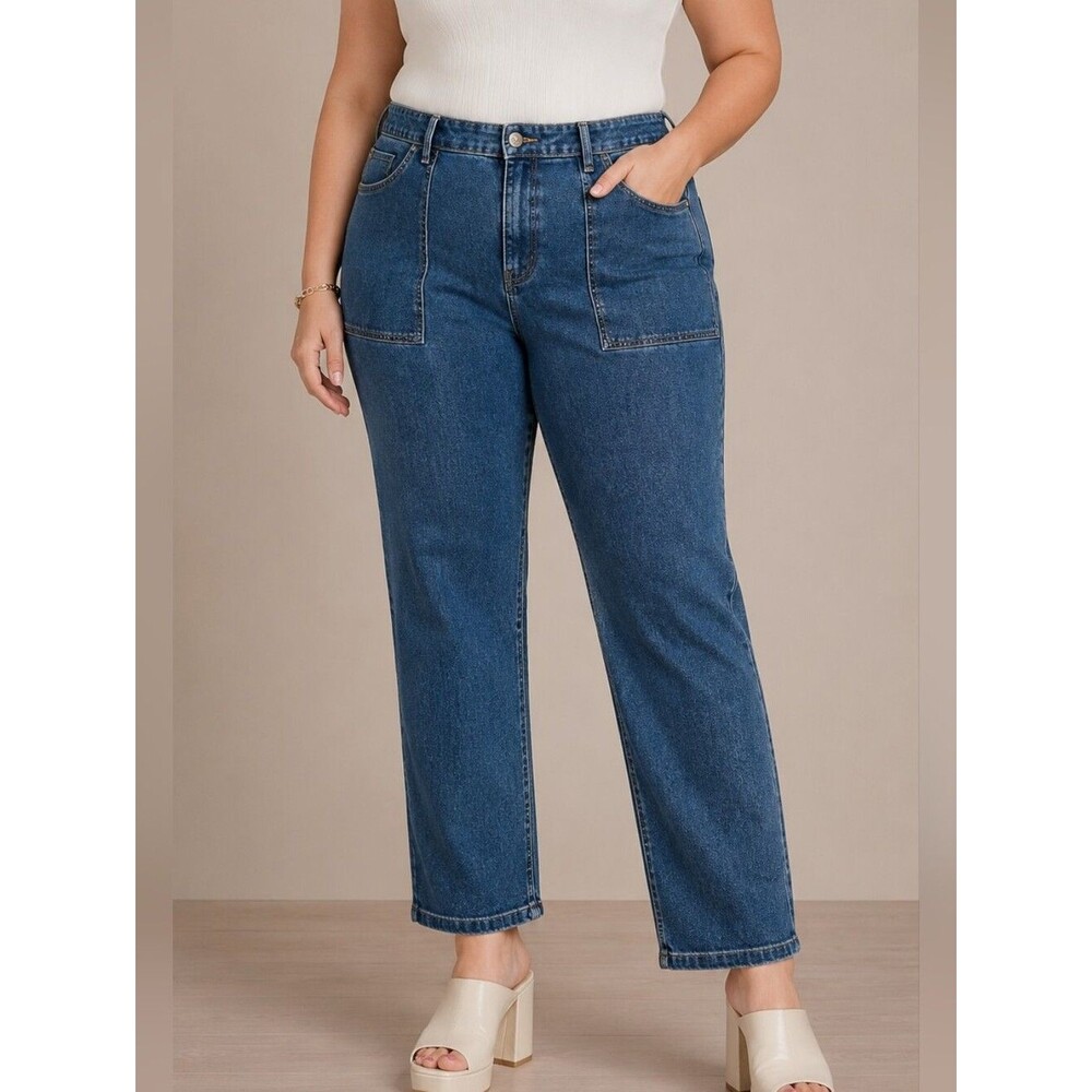 Knox rose high rise straight leg jeans - NWT